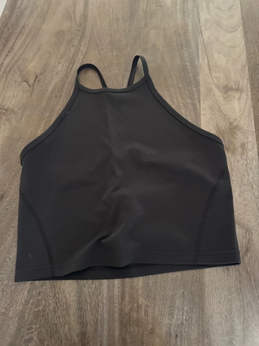 Lululemon Wunder Train High-Neck Cross-Back Tank Black SIZE 10 - Picture 2 of 3